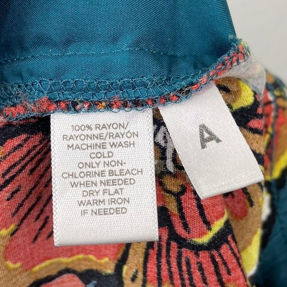 Ann Taylor‎ LOFT Floral Wide Leg Pants Size 0 Maximalist Cottagecore Resortwear - Picture 10 of 13